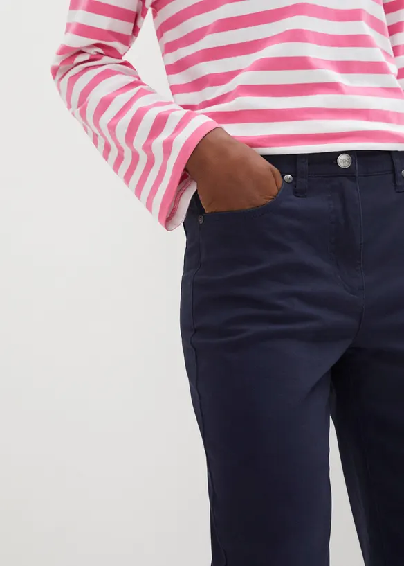 Pantaloni a vita alta, mom fit, bonprix