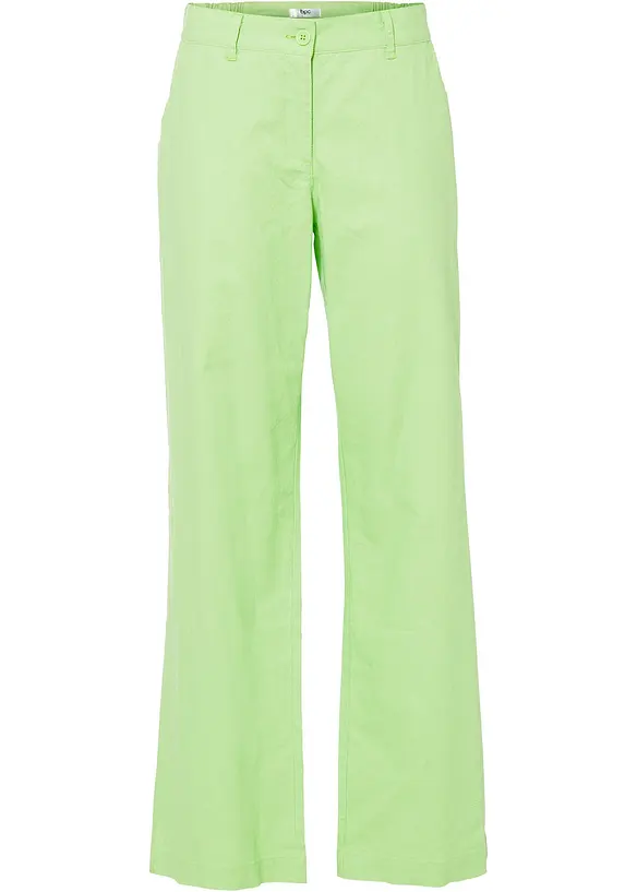 Pantaloni in tessuto misto lino e cotone, bonprix