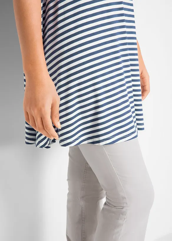 Maglia lunga in misto viscosa, bonprix