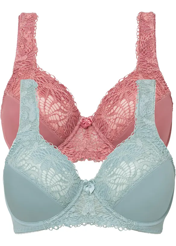 Reggiseno minimizer con spalline imbottite (pacco da 2), bonprix
