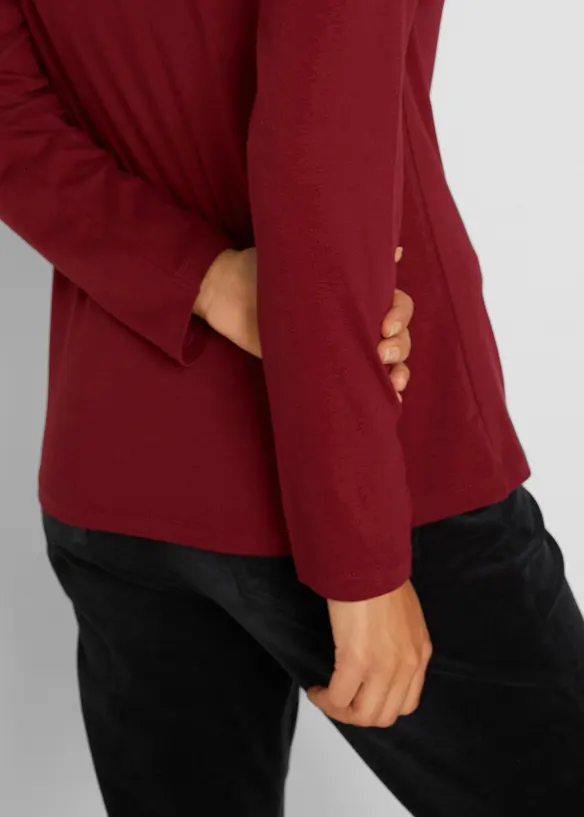 Maglia a maniche lunghe aderente (pacco da 2), bonprix