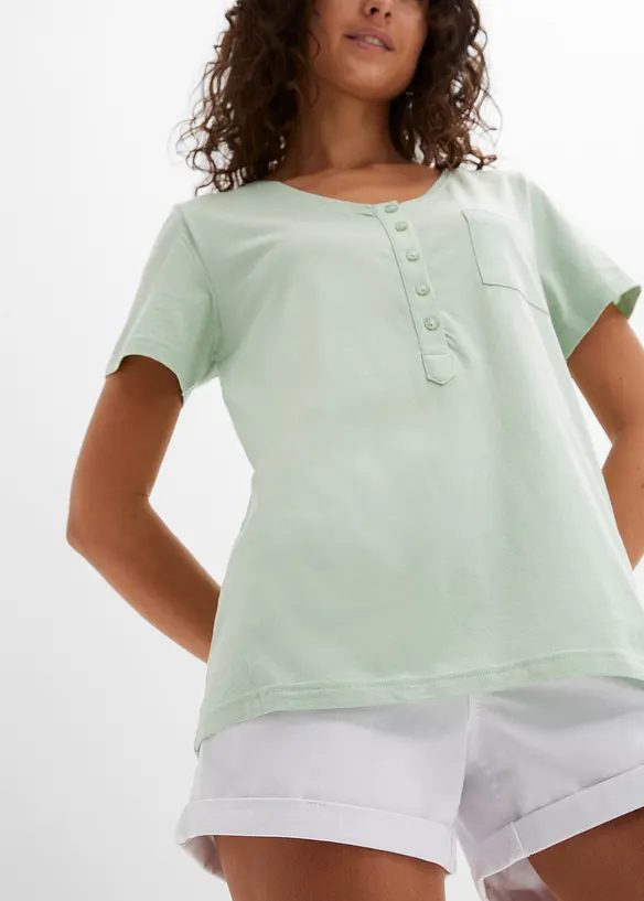 T-shirt in misto cotone e viscosa, bonprix