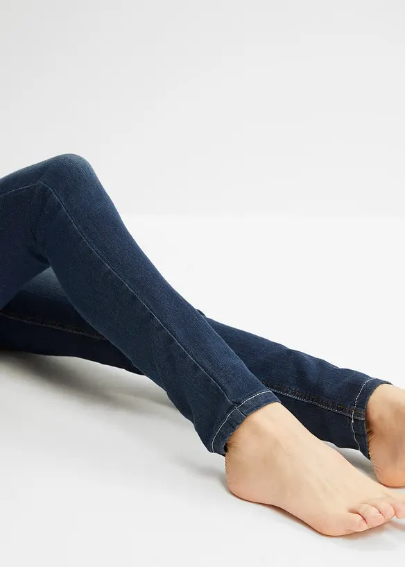 Jeggings skinny con cinta comoda, vita media, bonprix
