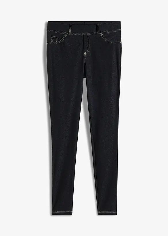 Leggings effetto jeans in misto cotone, bonprix