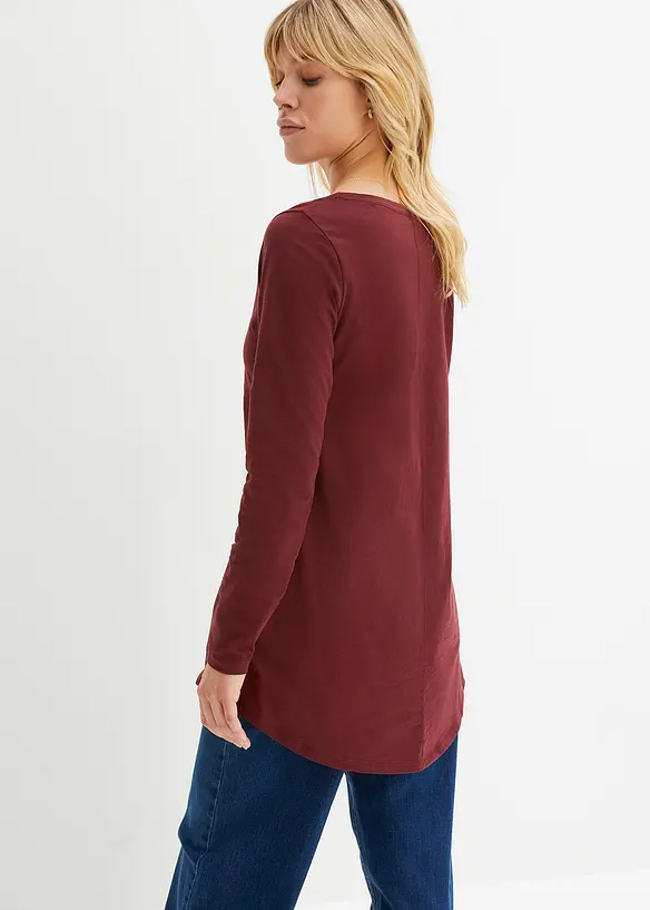 Maglia a maniche lunghe in puro cotone, bonprix