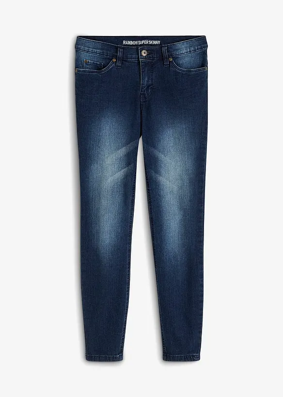 Jeans skinny cropped, vita media, bonprix
