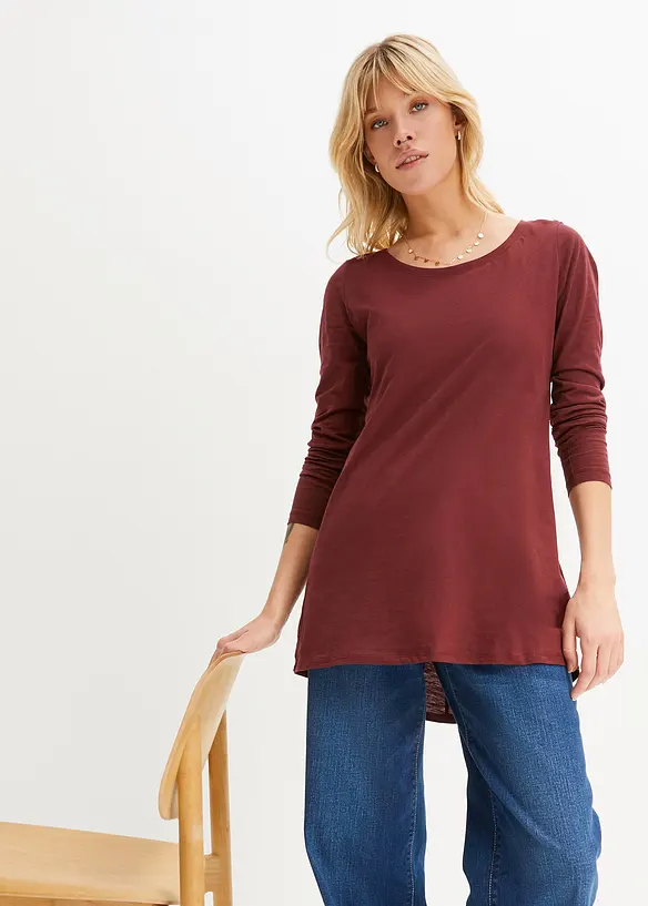 Maglia a maniche lunghe in puro cotone, bonprix