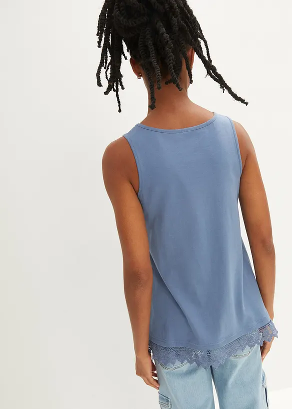 Top con pizzo (pacco da 2), bonprix