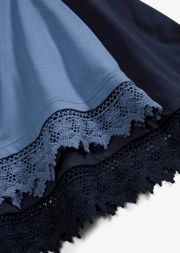 Top con pizzo (pacco da 2), bonprix