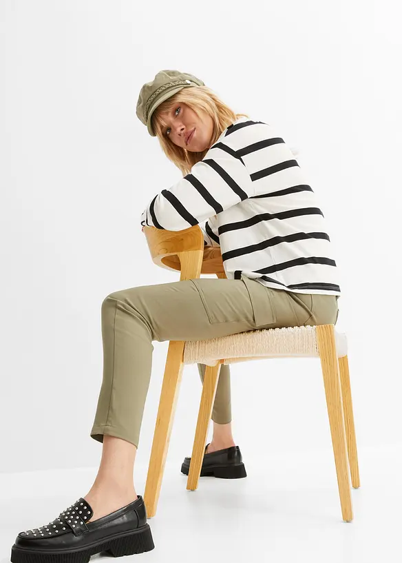 Pantaloni skinny cargo a vita alta, RAINBOW