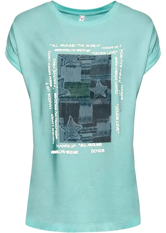T-shirt in misto viscosa morbido, bonprix