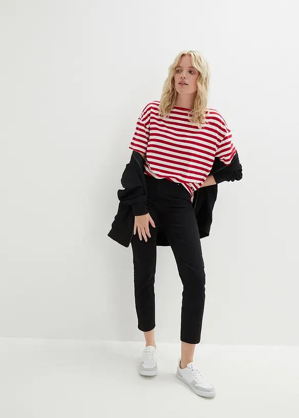 Pantaloni cropped a vita alta, bonprix