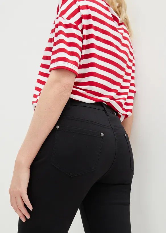 Pantaloni cropped a vita alta, bonprix