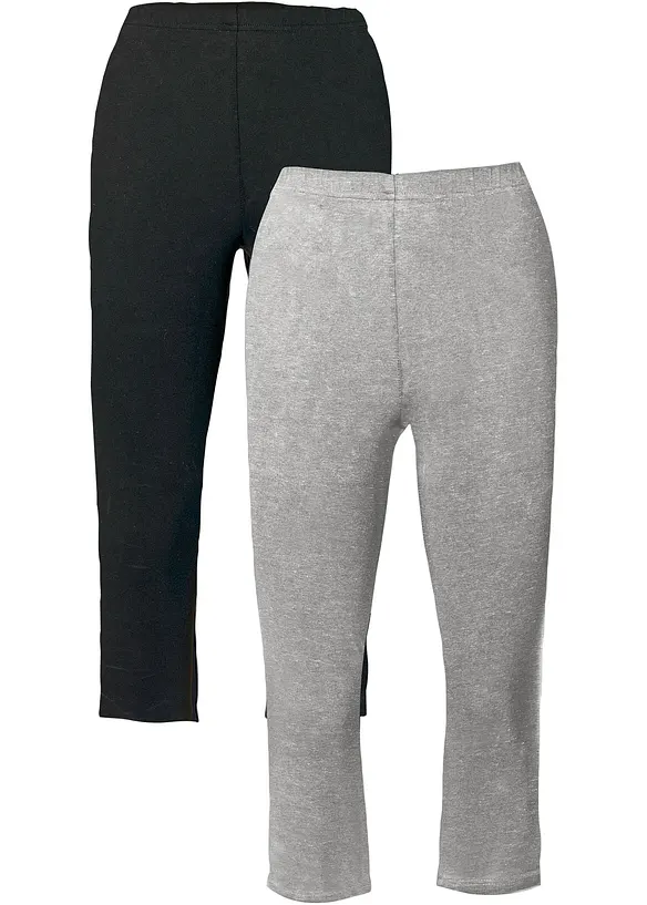 Leggings capri aderenti (pacco da 2), bonprix