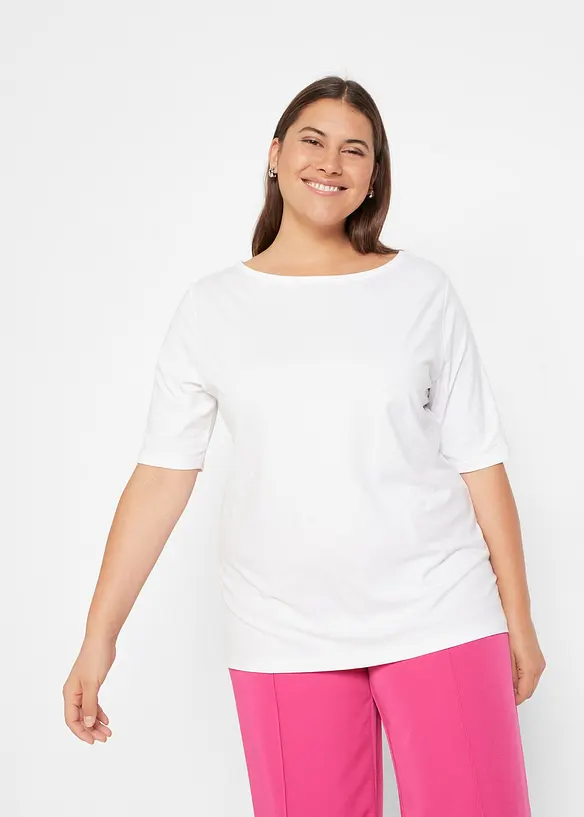 Maglia con scollo a barca, bonprix