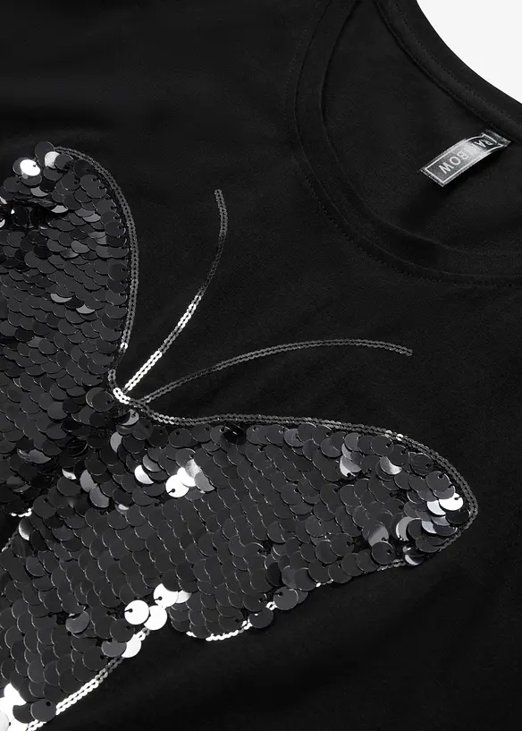 Maglia con paillettes, bonprix