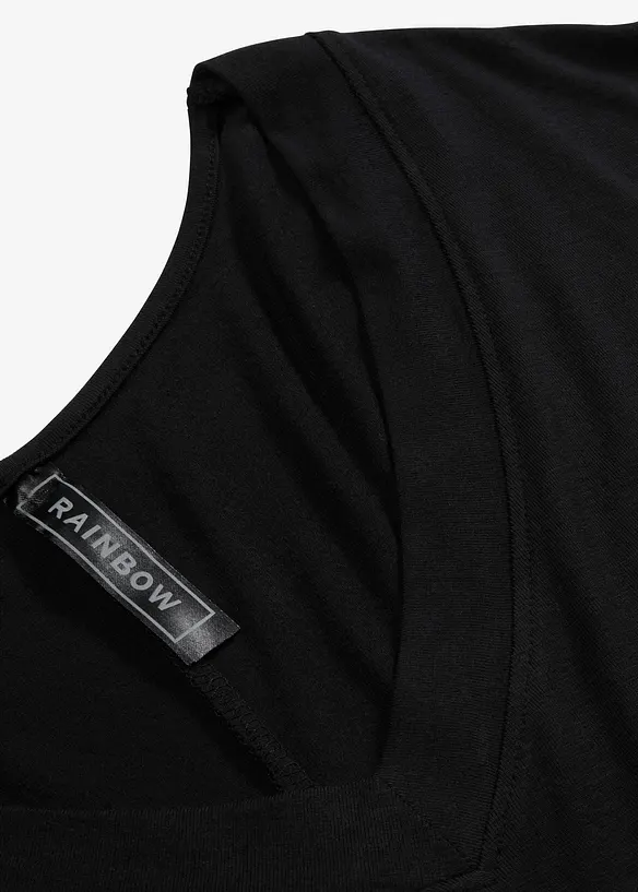 Maglia con maniche a 3/4 in misto viscosa elastan, bonprix
