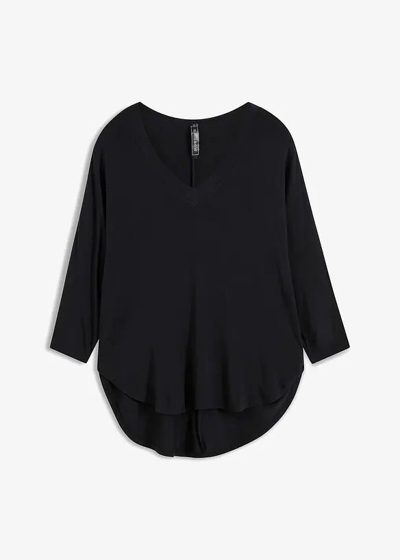 Maglia con maniche a 3/4 in misto viscosa elastan, bonprix