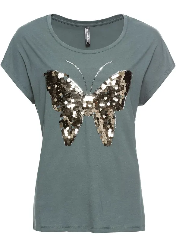 Maglia con paillettes, bonprix