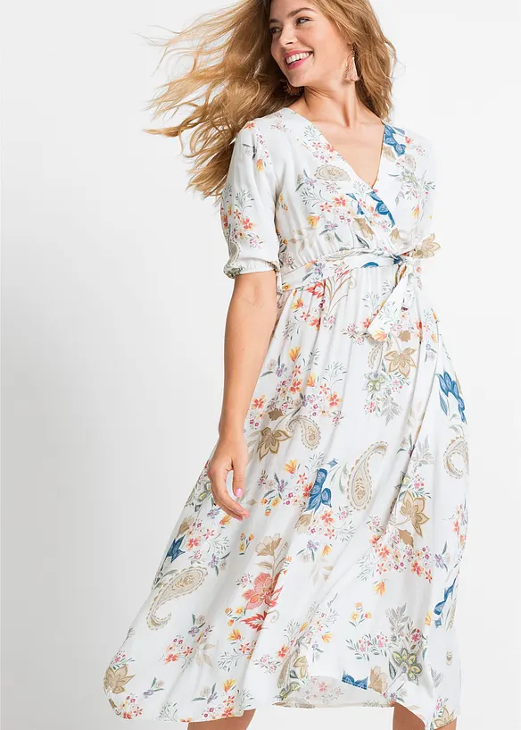Abito midi in viscosa fluente, bonprix