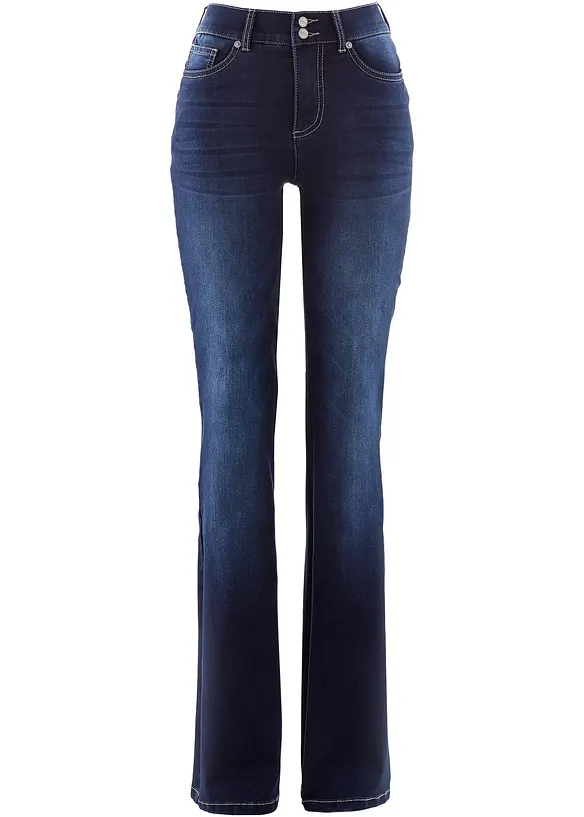 Jeans bootcut modellanti, vita media, bonprix