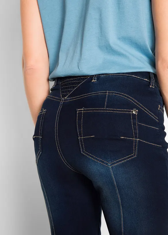 Jeans bootcut modellanti, vita media, bonprix
