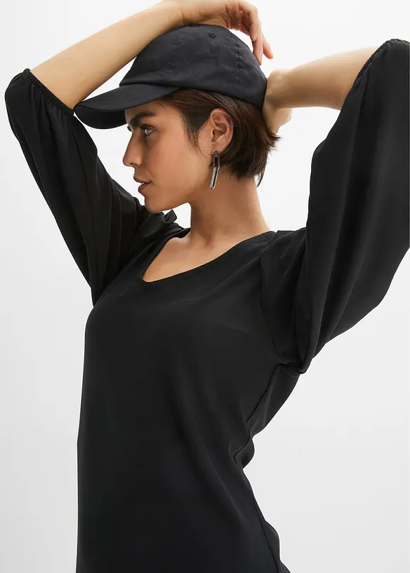 Abito di jersey con maniche voluminose, bonprix
