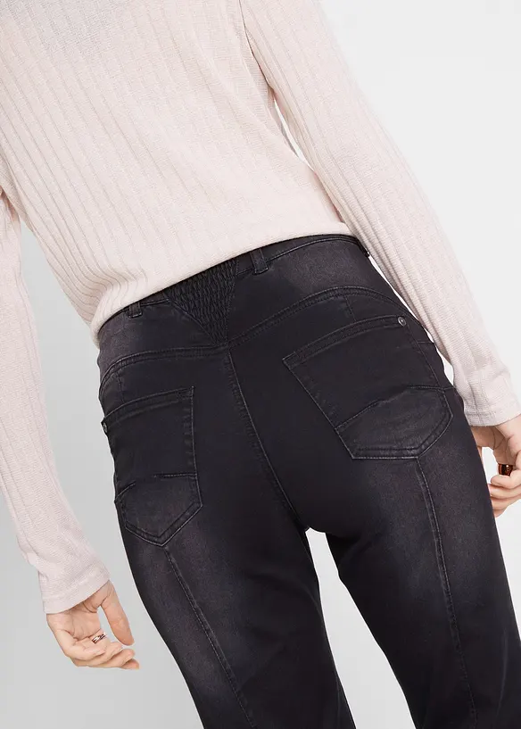 Jeans bootcut modellanti, vita media, bonprix