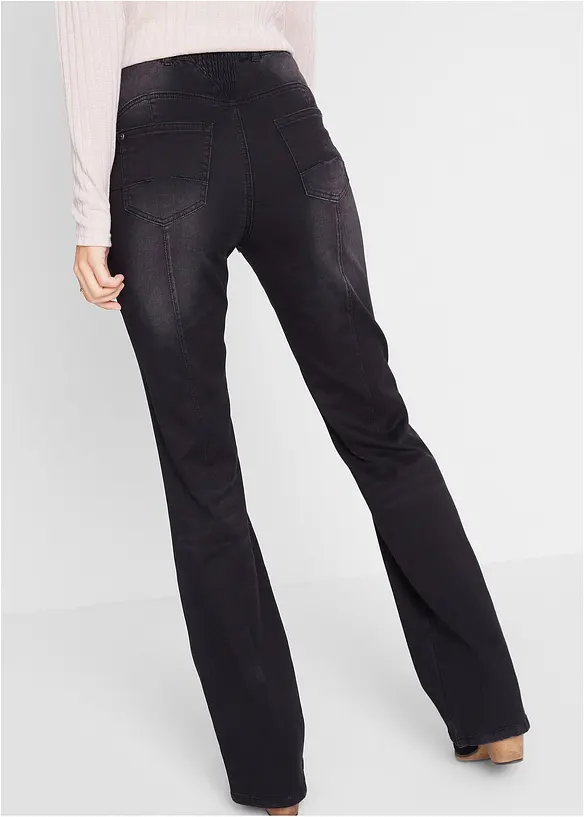 Jeans bootcut modellanti, vita media, bonprix