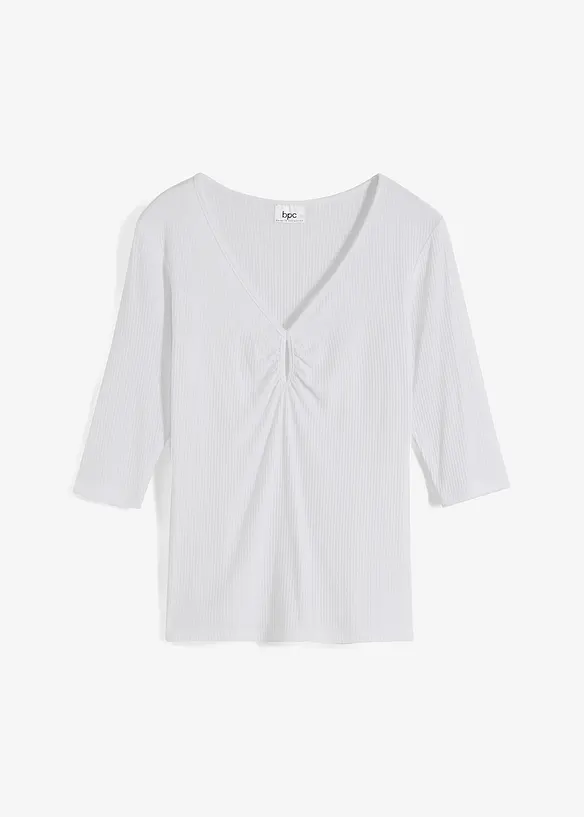 Maglia a coste in viscosa morbida, bonprix