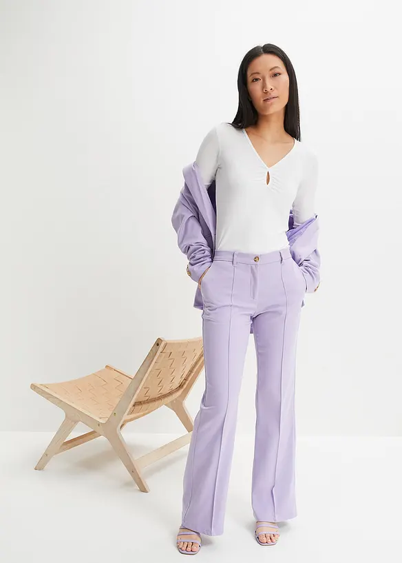 Maglia a coste in viscosa morbida, bonprix