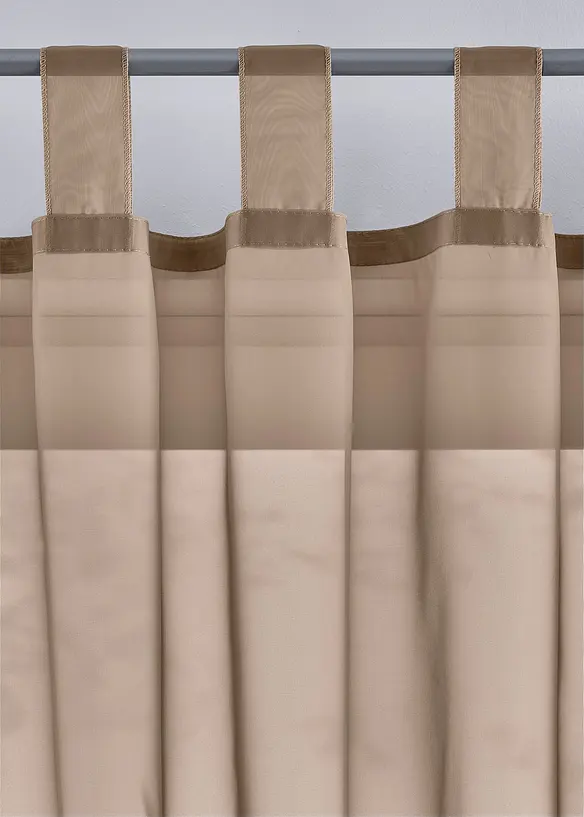 Tende trasparenti in leggero voile (pacco da 2), bonprix