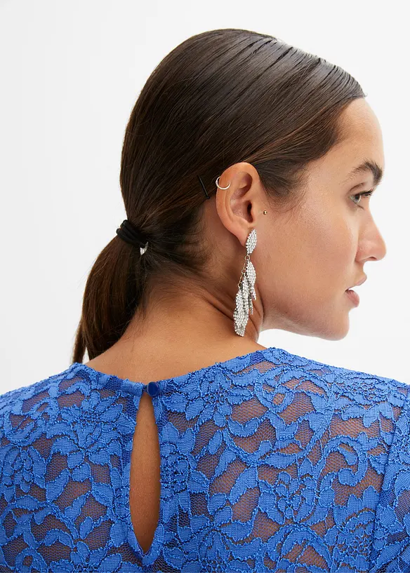 Abito in pizzo con inserto a uncinetto, bonprix