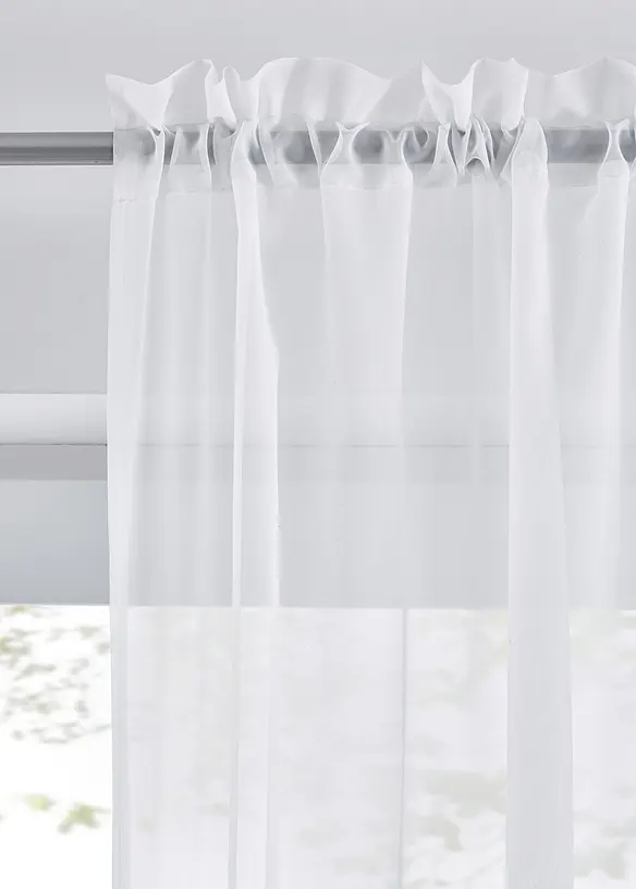 Tende trasparenti in leggero voile (pacco da 2), bonprix
