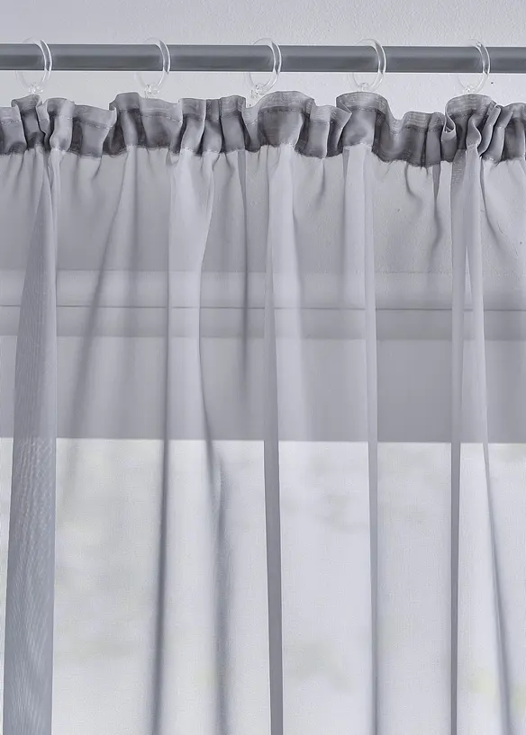 Tende trasparenti in leggero voile (pacco da 2), bonprix