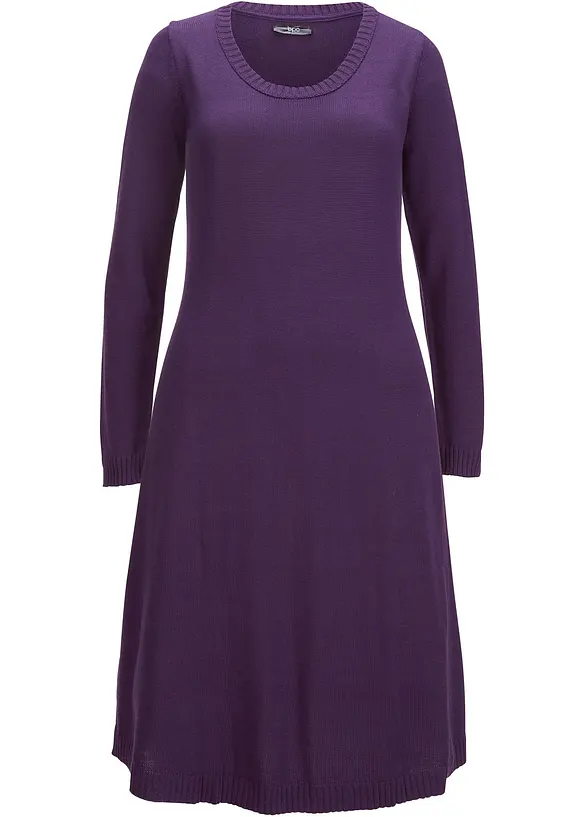 Abito in maglia svasato, bonprix
