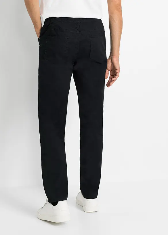Pantaloni elasticizzati con elastico in vita regular fit, straight, bonprix