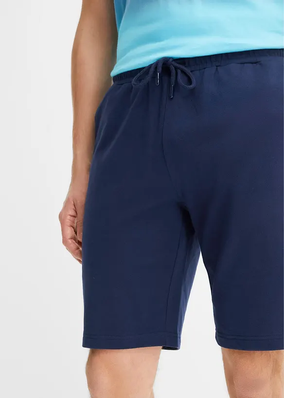 T-shirt e bermuda in felpa di puro cotone  (set 2 pezzi), bonprix