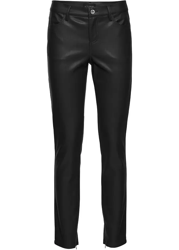 Pantaloni alla caviglia in similpelle, bonprix