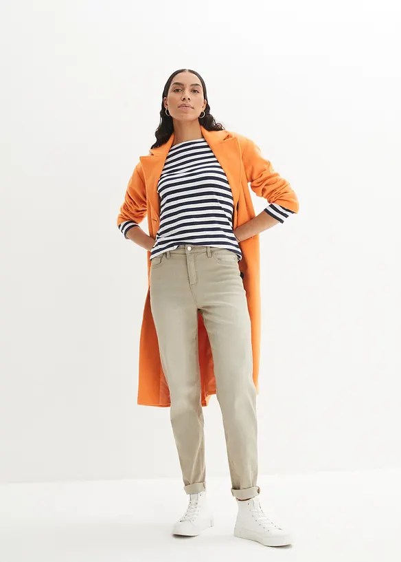 Mom jeans elasticizzati mid waist, bonprix