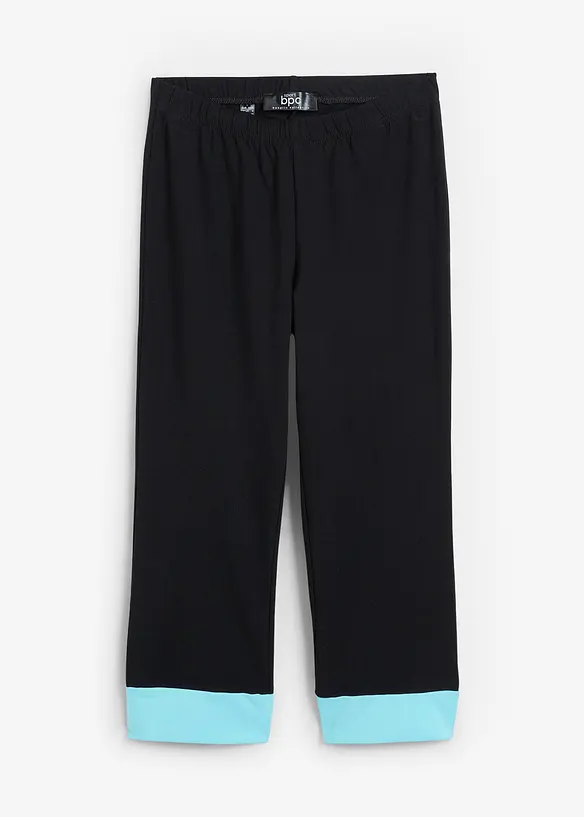Leggings a pinocchietto sportivi con bordi a contrasto, bonprix