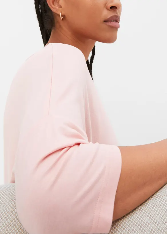 Maglia boxy in misto viscosa morbido, bonprix