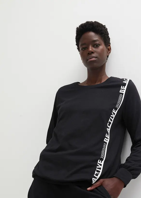 Maglia ampia a maniche lunghe per lo sport, bonprix