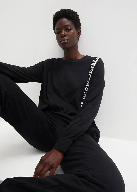 Maglia ampia a maniche lunghe per lo sport, bonprix