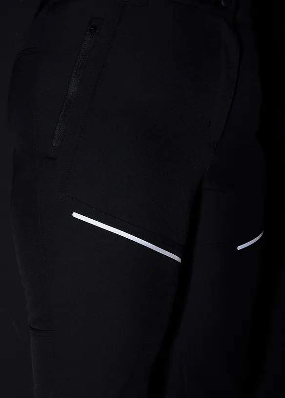 Pantaloni tecnici idrorepellenti in softshell elasticizzato, bonprix