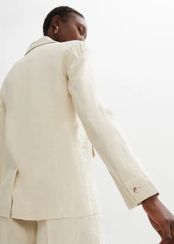 Blazer in puro lino, bonprix