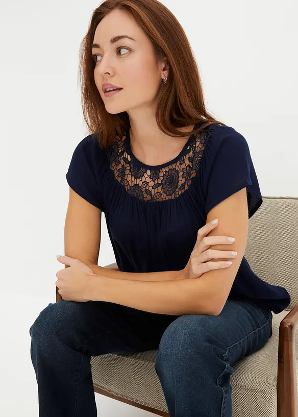 Blusa in pura viscosa, bonprix