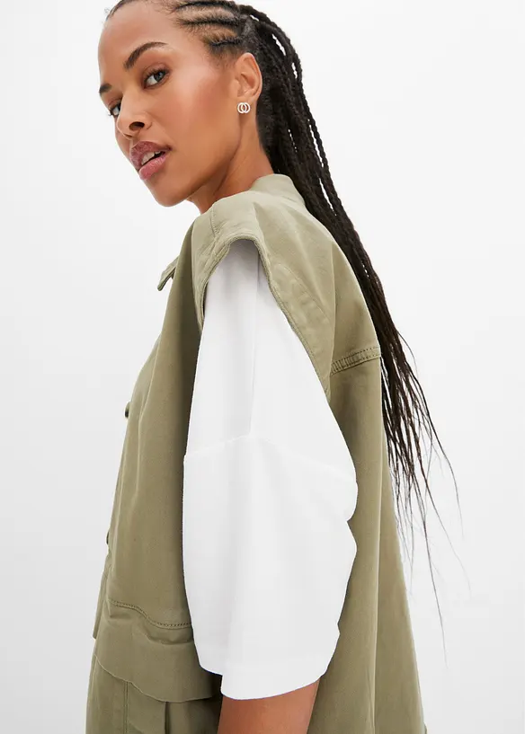 Maxi maglia in viscosa fluente, bonprix
