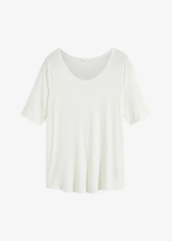 Maglia con scollo rotondo in viscosa morbida, bonprix