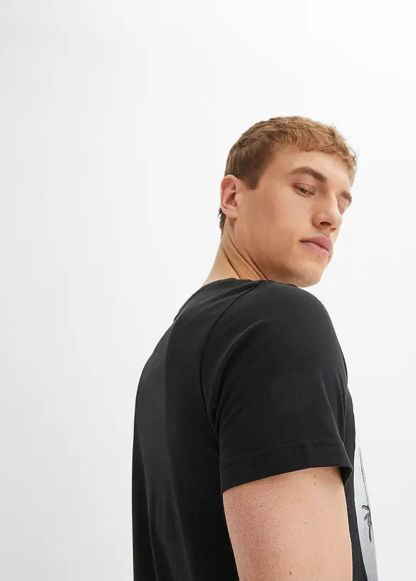 T-shirt in puro cotone biologico, slim fit, bonprix